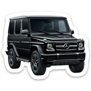 Black Mercedes g wagon sticker
