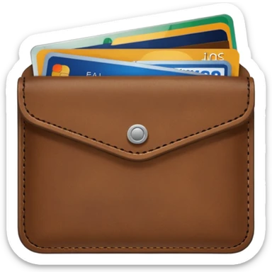 wallet credit card sticker
