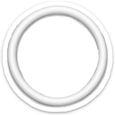 Loop in white sticker