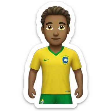 brazil soccer player sticker