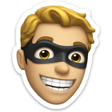 Batman riendo sticker