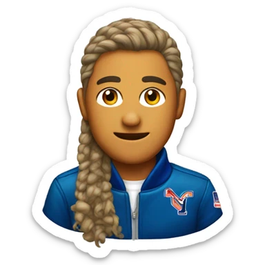 Letterman jacket sticker