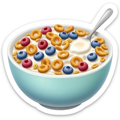cereal with milk sticker