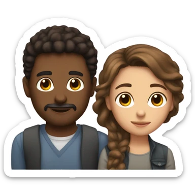 me and my boyfriend  sticker