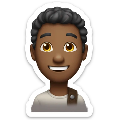 Holding in a laugh  sticker