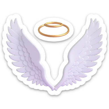 Angel wings sticker