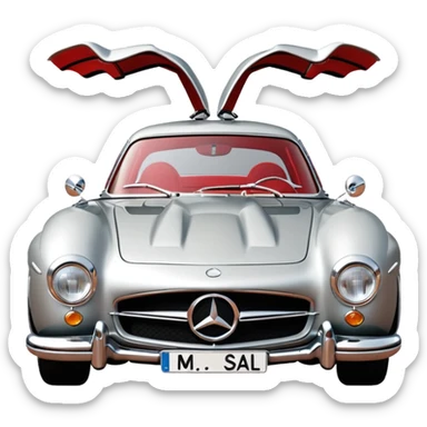 Mercedes 300 sl gullwing  sticker