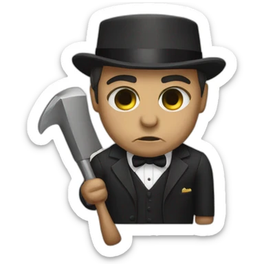 the godfather with ax  sticker