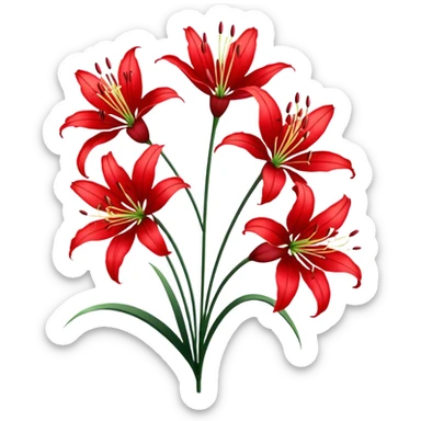 red spider lily sticker