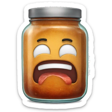 Meatloaf jar sticker