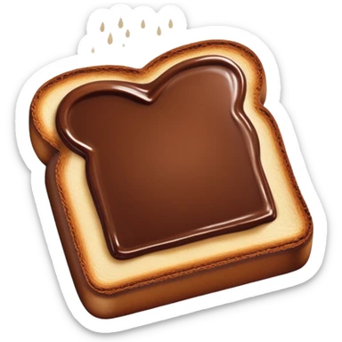 A chocolate toast  sticker