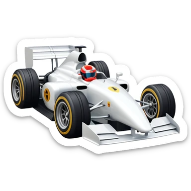 Car f1 branco sticker