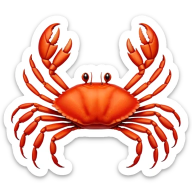 Crab Regrowing sticker
