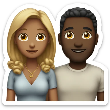 Interracial couples  sticker