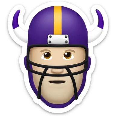 Minnesota Vikings logo sticker