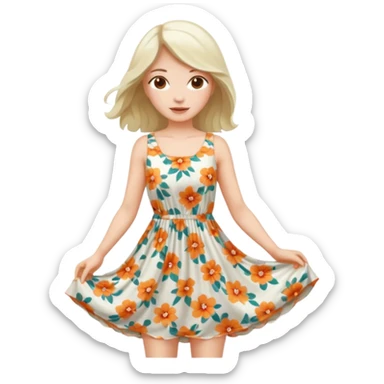 summer dress sticker