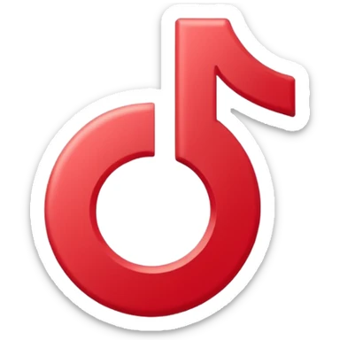 Tiktok logo without background sticker