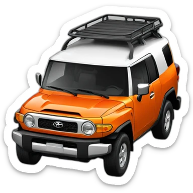 Toyota FJ orange sticker