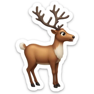 Reindeer sticker