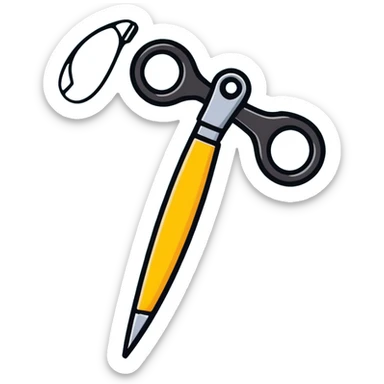 Scissors sticker