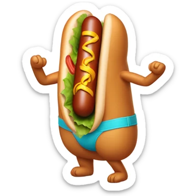Bikini egg roll sticker