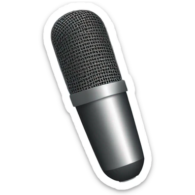 simple line artstyle mic sticker