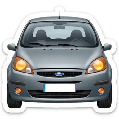 grey ford fiesta from 2003 sticker