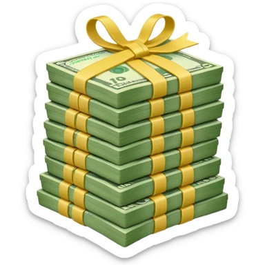 Dinero fácil de dibujar  sticker