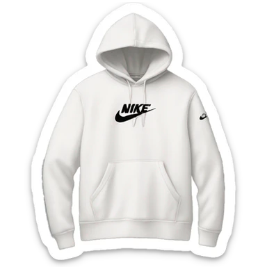 White Stussy Nike hoodie  sticker