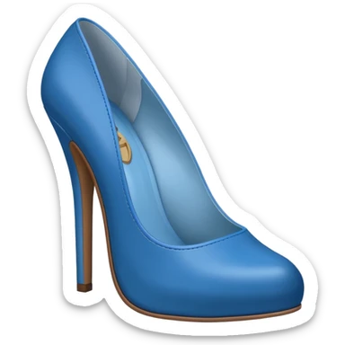 heels with the blue colors sticker