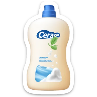 cerave washing foam bottle sticker