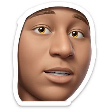 realistic portrait of a boy sticker