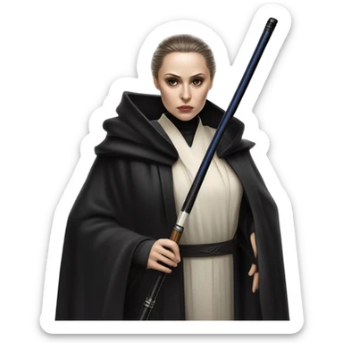 Padme amidala playing pool against darth Sidius sticker