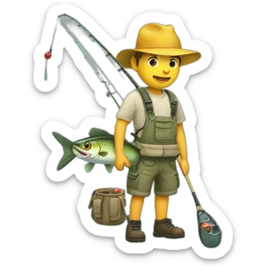 fishing sticker
