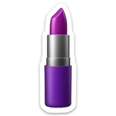 Purple tube of lipstick sticker