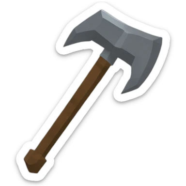 Pickaxe iron Minecraft sticker