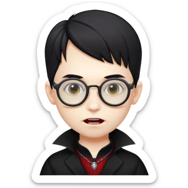 vampire kids with optical
 sticker