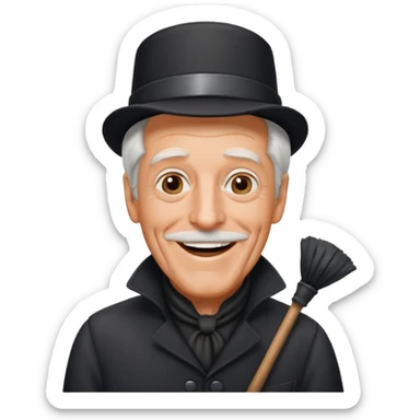 Dick Van Dyke chimney sweep  for discord  sticker