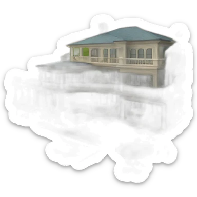 Gay home island mansion complex  sticker