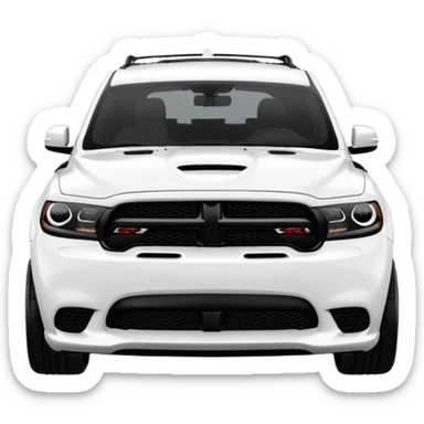 Durango DOSH HellCat SRT white and With low suspension body kit 4k, 8k and carbon: spoiler Wheels and hood  sticker