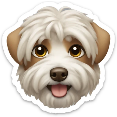 Brown maltipu  sticker