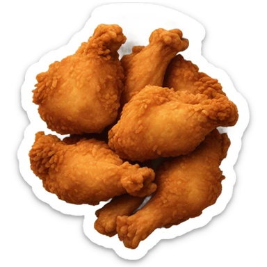 Fried chicken  sticker