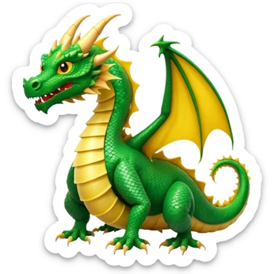 Dragon con cuerpo de pasta canelloni que el cuerpo enga su cuerpo normal con patas y que tenga tres cabezas de dragon sticker
