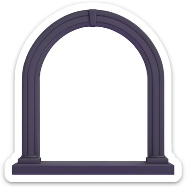 red oval portal sticker