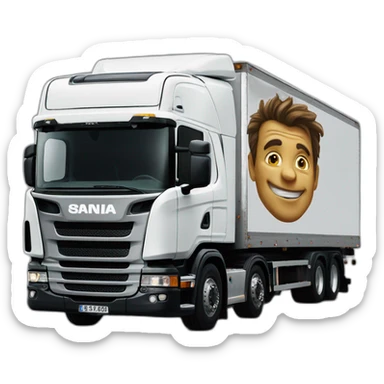 Peinture du film GENTELMEN sur un scania sticker