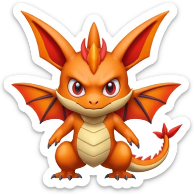 Fluffy Demonic Zany Genesect-Victini-dragon sticker