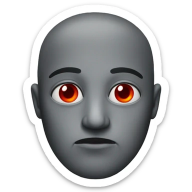 Red eyes emoji sticker