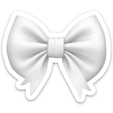 white bow sticker