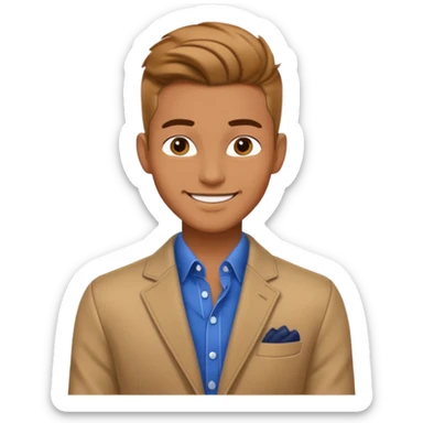 male fashion model sticker