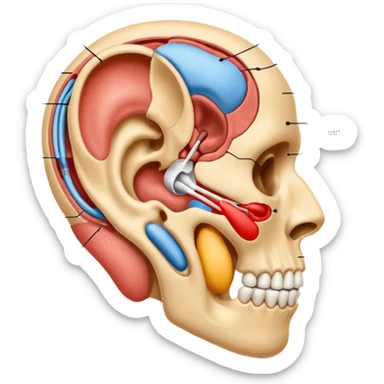 ear anatomy sticker